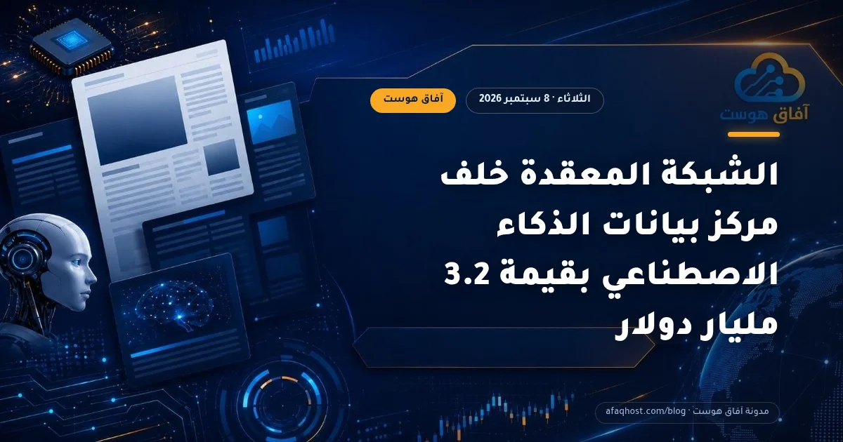 الشبكة المعقدة خلف مركز بيانات الذكاء الاصطناعي بقيمة 3.2 مليار دولار